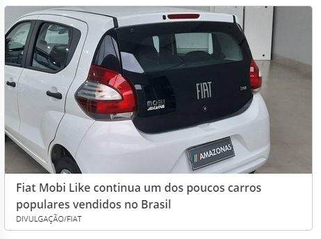 Em três anos, carros populares ficam 45% mais caros, alta acima da inflação, mostra estudo da FGV